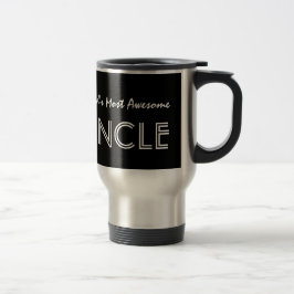 Caneca Térmica Mundos a maioria de tio impressionante Preto