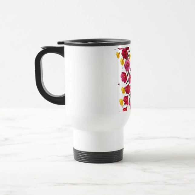 Caneca Térmica Murmurios de Jardim de Meia-Noite das Flores na Da (Esquerda)