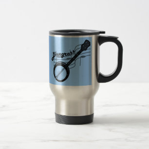 Caneca Térmica Música Bluegrass com banjo