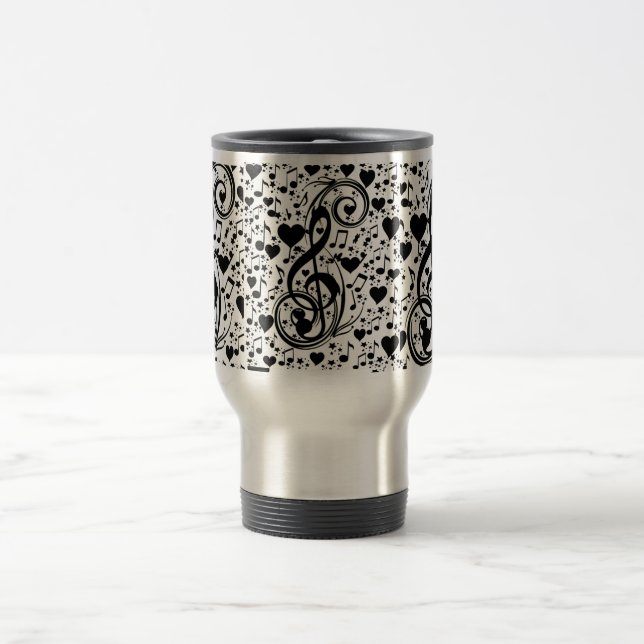Caneca Térmica Música do coração (Centro)