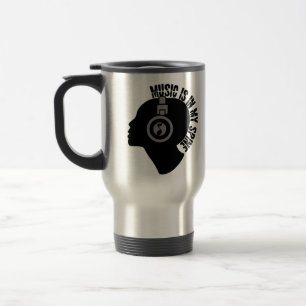 Caneca Térmica Música mug - escolha estilo e cor