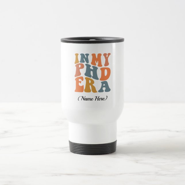 Caneca Térmica Na minha era do Phd (Centro)