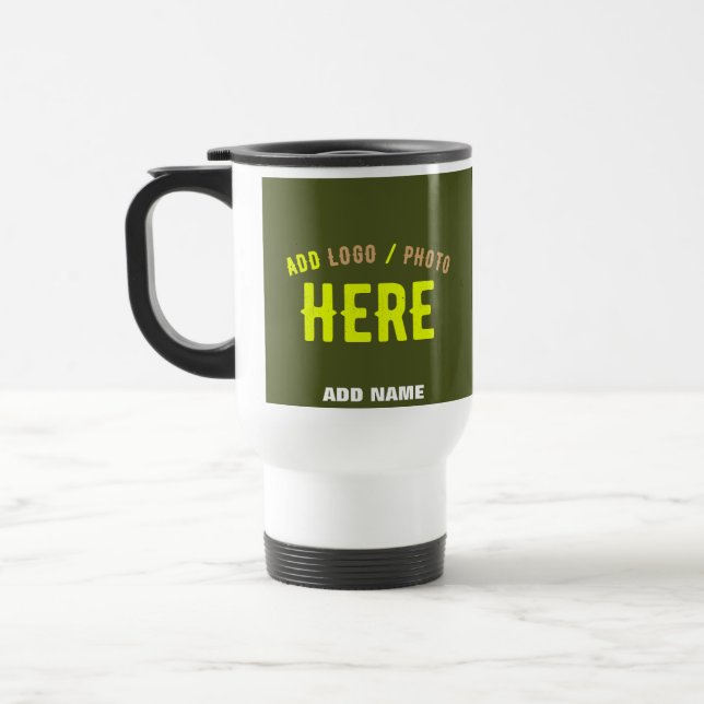 CANECA TÉRMICA NA MODA MODERNO PERSONALIZADO EXÉRCITO VERDE VERIF (Esquerda)