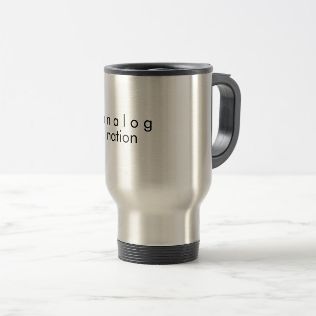 Caneca Térmica Nação Analógica Aço Inoxidável (Frente Esquerda)