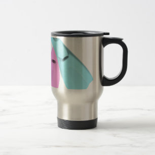 Caneca Térmica nadadores mergulho natação rosa azul esportes home