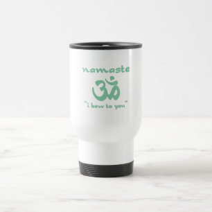 Caneca Térmica Namaste - Eu arco a você (em verde)