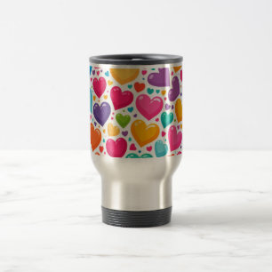 Caneca Térmica Namorados coloridos do arco-íris