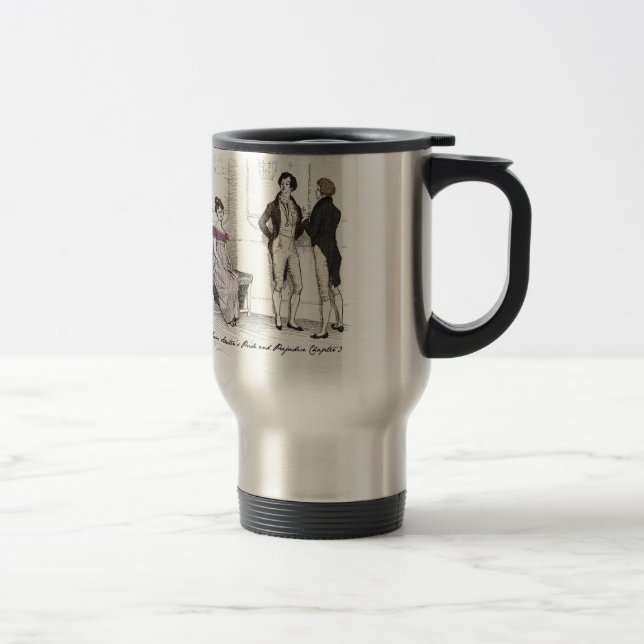 Caneca Térmica Não Bastante Bonito, Orgulho e Preconceito de Jane (Direita)