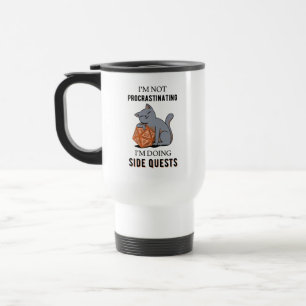 Caneca Térmica Não Estou Procrastinando Estou Fazendo Missões Par