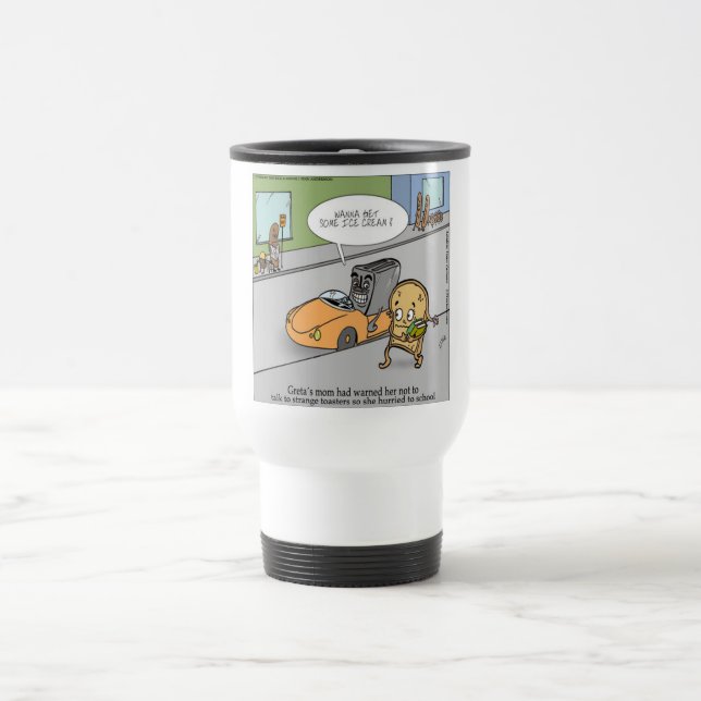 Caneca Térmica Não Fale com Estranhos Engraçado (Centro)
