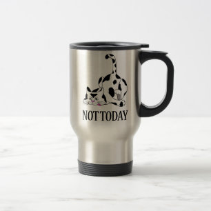 Caneca Térmica NÃO HOJE GATO, presente de gato engraçado, Pesso