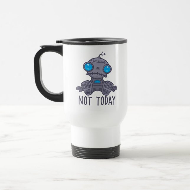 Caneca Térmica Não Hoje, Sad Robot (Esquerda)