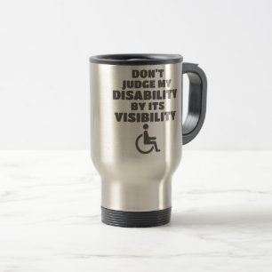Caneca Térmica Não julgue a incapacidade pela sua consciência de 