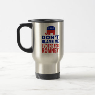 Caneca Térmica Não me responsabilize que eu votei para Romney