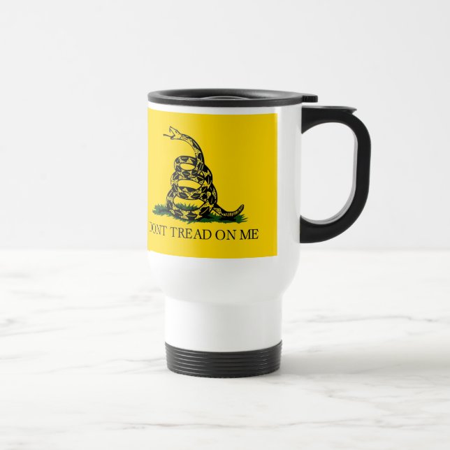 Caneca Térmica Não pisar em mim - Sinalizador Gadsden (Direita)