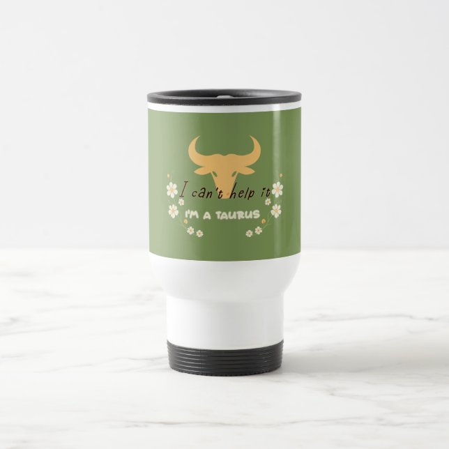 Caneca Térmica Não posso evitar, sou um Taurus (Centro)