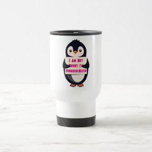 Caneca Térmica Não Sou Baixo, Sou do Tamanho de um Pinguim