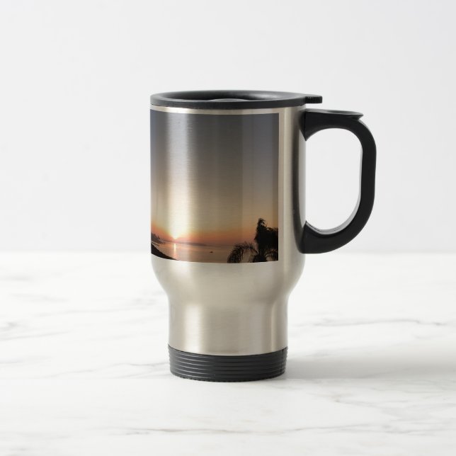 Caneca Térmica Nascer do sol da impressão (Direita)