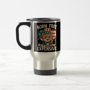 Caneca Térmica Nascer Livre, Mas Agora Dispendiosa Citação Viral