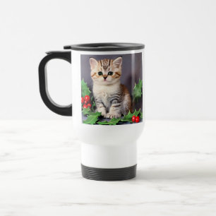 Caneca Térmica Natais vintages Kitten e Holly