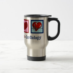 Caneca Térmica Natal da cardiologia do amor da paz