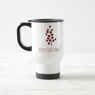 Caneca Térmica Natal de cereja vermelha