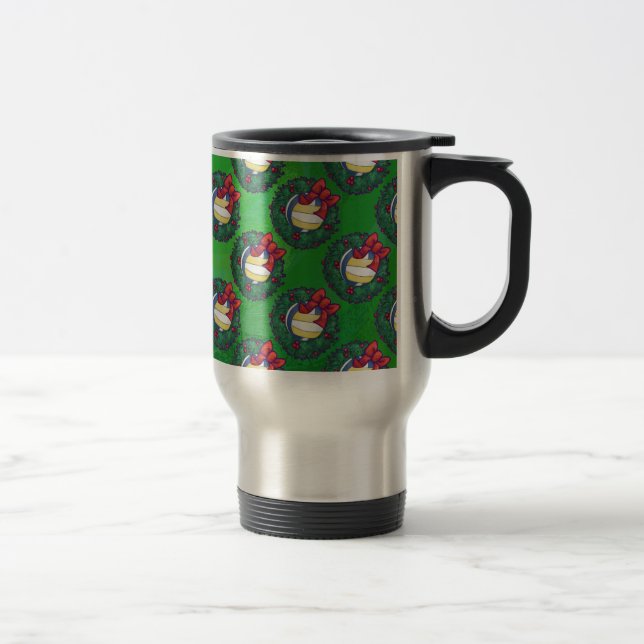 Caneca Térmica Natal de voleibol (Direita)