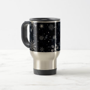 Caneca Térmica Natal mágico e pacífico de inverno do SlipperyJoe
