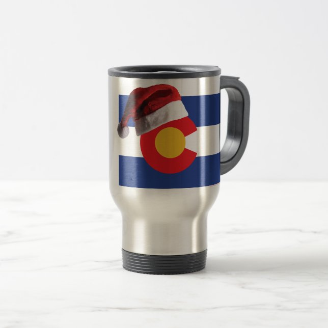 Caneca Térmica Natal no Colorado (Frente Esquerda)