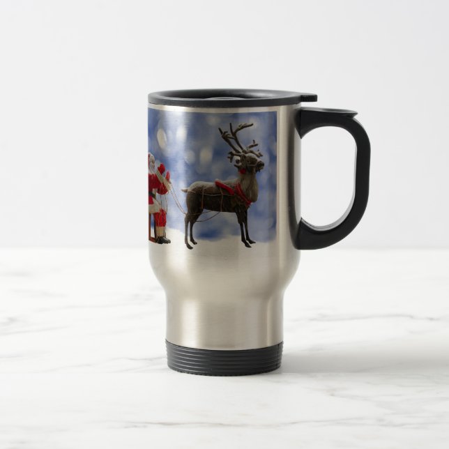 Caneca Térmica Natal Papai Noel Rena Sled Snow (Direita)
