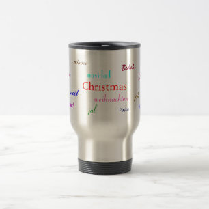 Caneca Térmica Natal Pelo Mundo