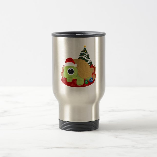 Caneca Térmica Natal - Tartaruga (Centro)