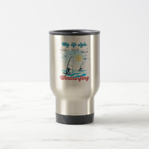 Caneca Térmica Navegação Por Windsurfing É O Meu Estilo De Vid