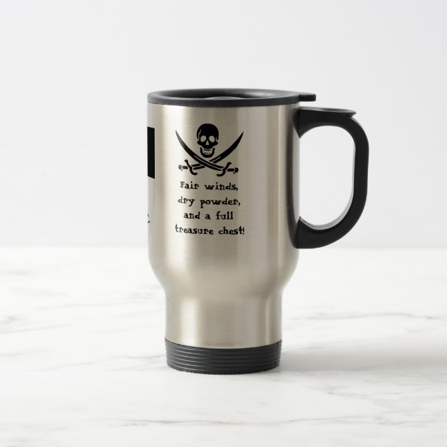Caneca Térmica Navigação sob a bandeira negra! (Direita)
