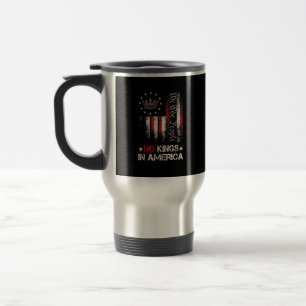 Caneca Térmica Nenhum Rei Na América Bandeira EUA Política Vintag
