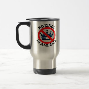 Caneca Térmica Nenhum Rei na América Clássico Retro