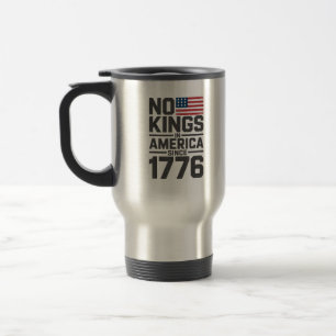 Caneca Térmica Nenhum Rei na América desde 1776 Design Criativo