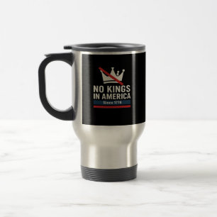 Caneca Térmica Nenhum Rei na América desde 1776 Gráfico Patriótic