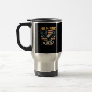 Caneca Térmica Nenhum Rei na América desde 1776 Gráfico Vintage
