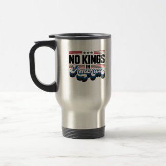 Caneca Térmica Nenhum Rei na América EUA Retro Clássico