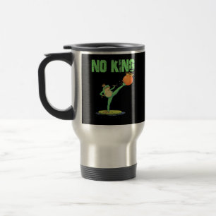 Caneca Térmica Nenhum Rei Portland Frog Protesto – Engraçado Anti