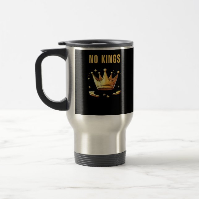 Caneca Térmica Nenhum Rei. Visual Simples Mas Impactante De Um De (Esquerda)