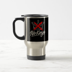Caneca Térmica Nenhuma Coroa Simples de Reis Com Desenho Artístic