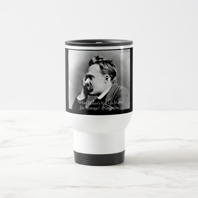 Caneca Térmica Nietzsche "Não Matar U" Citando presentes e Camise (Centro)