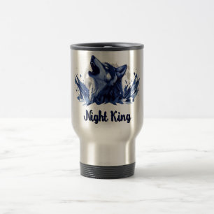 Caneca Térmica Night King - Howling Wolf com Lua