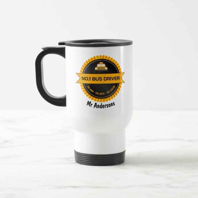 Caneca Térmica No.1 Bus Driver Travel Mug (Esquerda)