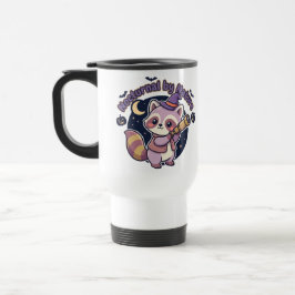 Caneca Térmica Nocturno por Natureza - Guaxinim Bruxa Fofa