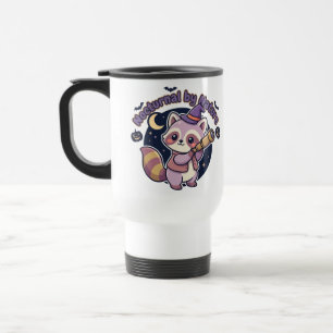 Caneca Térmica Nocturno por Natureza - Guaxinim Bruxa Fofa