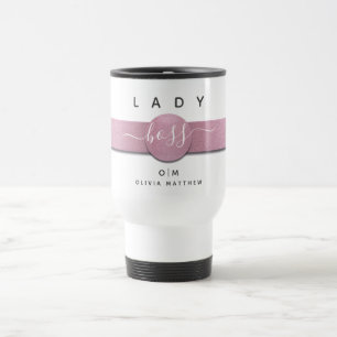 Caneca Térmica Nome da Menina Moderna Monograma Chic Lady Boss Sc