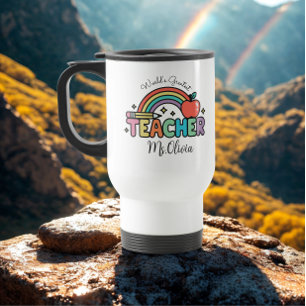 Caneca Térmica Nome do Professor Personalizado   Melhor Professor